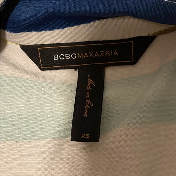 BCBGMAXAZRIA Abstract Print Sleeveless Halter Top XS - Picture 5 of 5